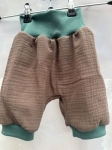 Musselin Hose kurz Gr.86/92